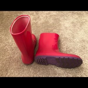 Rain boots.